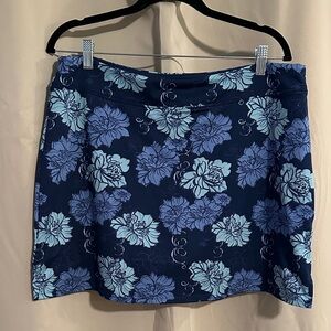 Floral Blue Skirt- golf or tennis